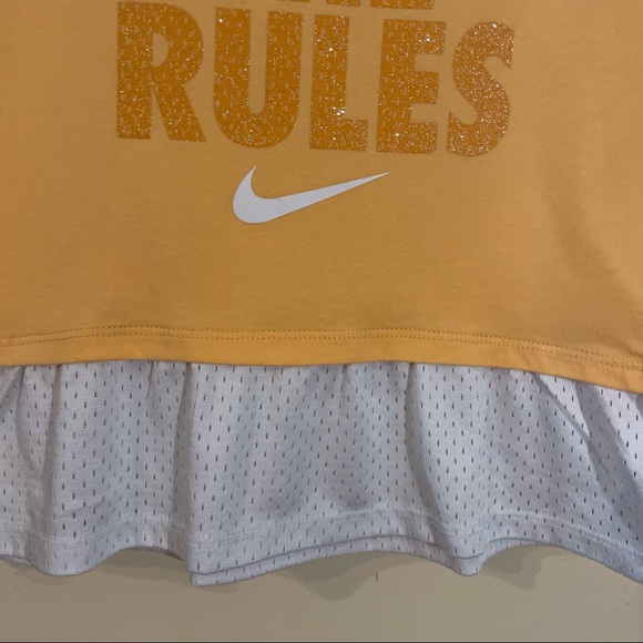 Nike Kids Orange T-shirt Tennis Dress Size Small - Picture 8 of 10